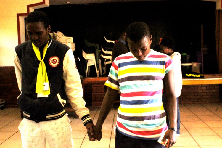 Our two full-time volunteers at iThemba (Year of Your Lifers), Andile and Nhlaka, who have given a whole year to be with us and serve the community.