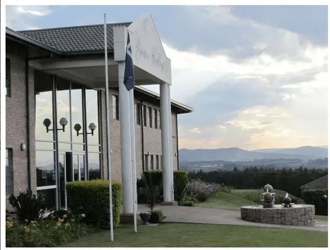 The admin block at Grace College, the high school where David will be teaching Math. Also, it's where I went for high school. 
